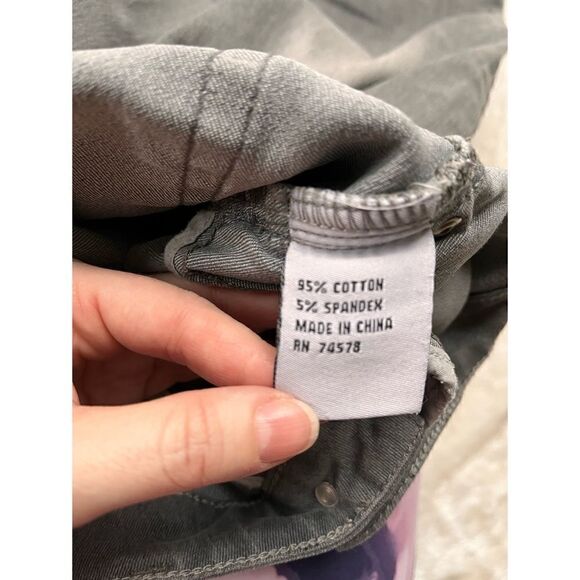 Cache Gray Mid Rise Skinny Stretch Jeans, Size 4 - Picture 6 of 11